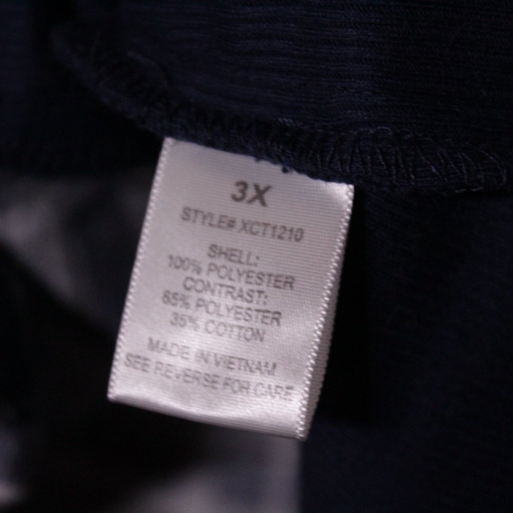 G. collection blue plaid 3/4 sleeve button up shirt with poc… - Picture 5 of 6